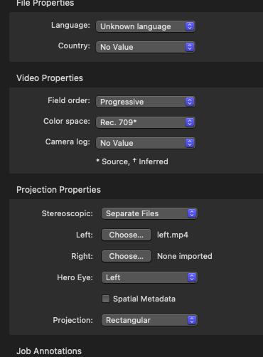 Settings In Compressor