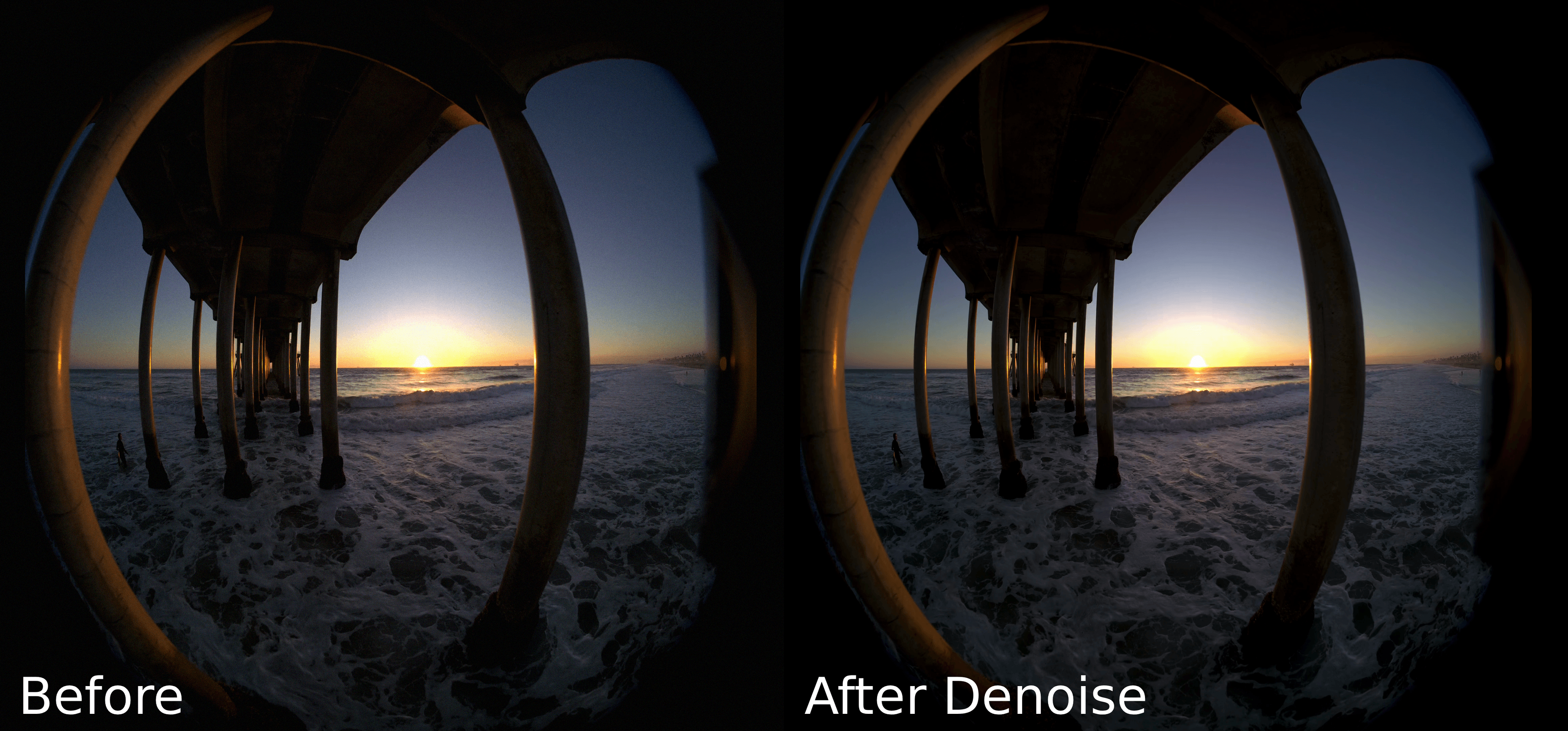 An example of denoising Denoised example