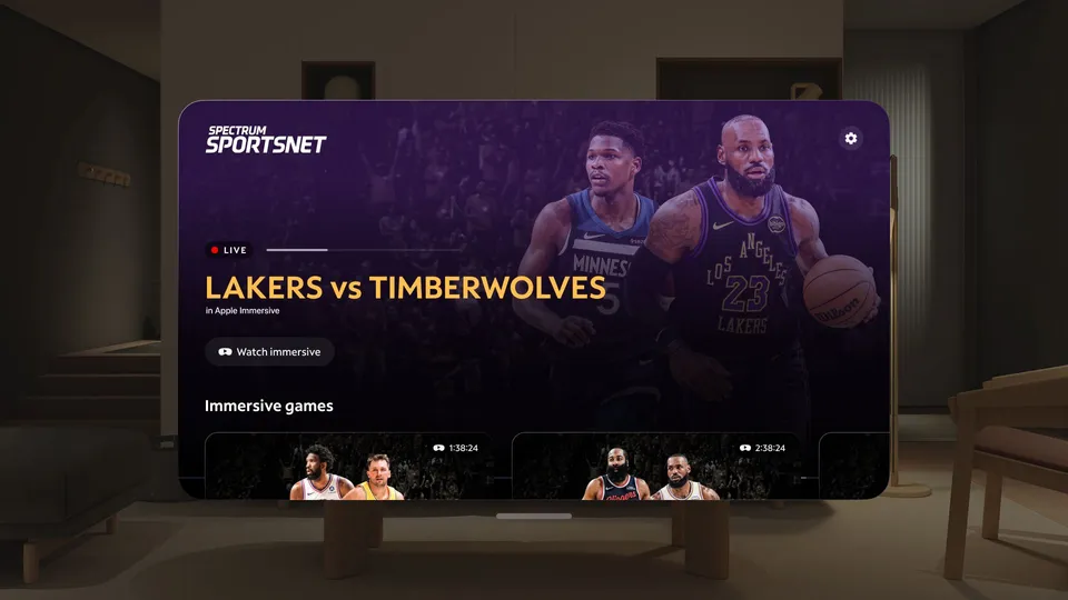 Spectrum Front Row App Spectrum Front Row — Courtside Immersive Lakers App